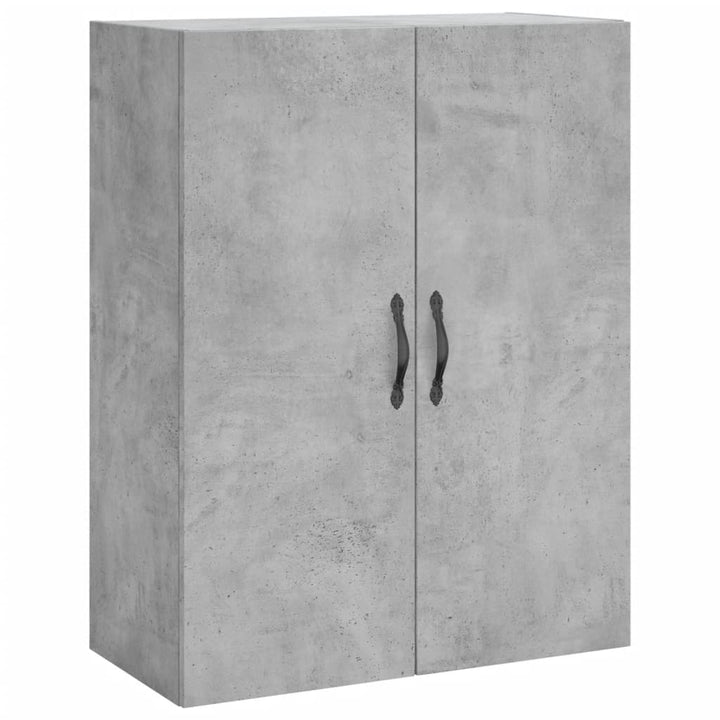 højskab 69,5x34x180 cm konstrueret træ betongrå