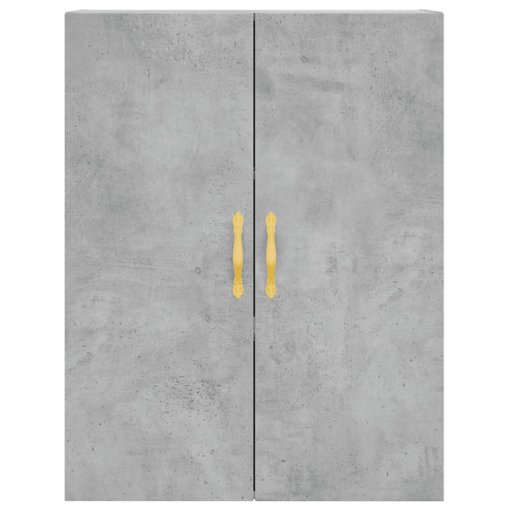 højskab 69,5x34x180 cm konstrueret træ betongrå