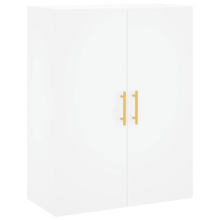 højskab 69,5x34x180 cm konstrueret træ hvid