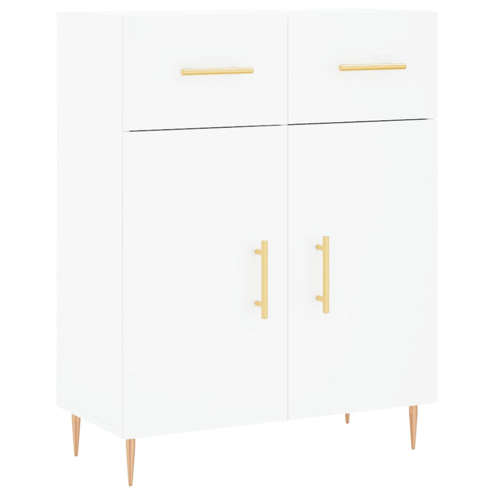 højskab 69,5x34x180 cm konstrueret træ hvid