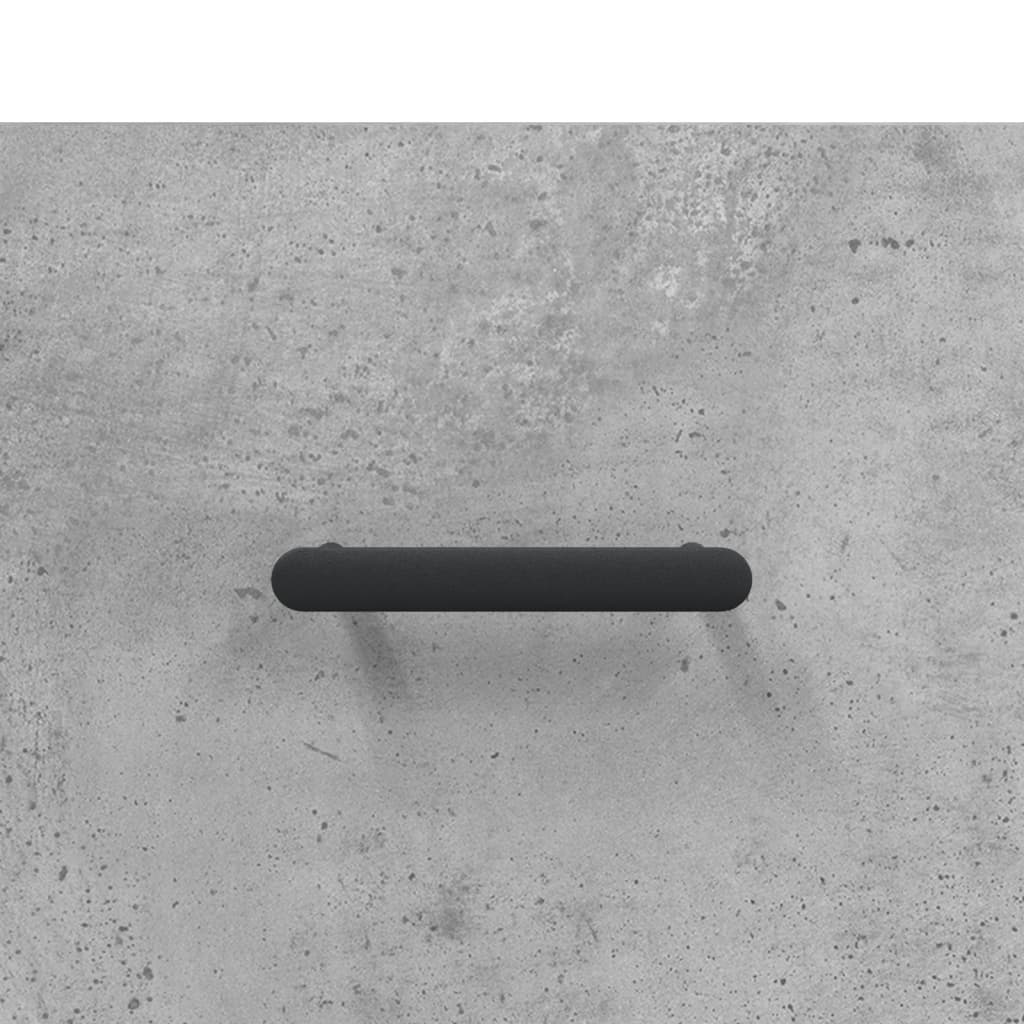 højskab 69,5x34x180 cm konstrueret træ betongrå