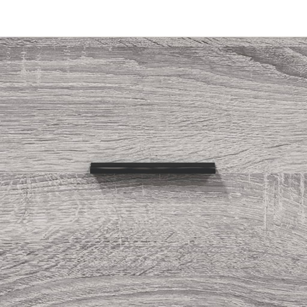 højskab 69,5x34x180 cm konstrueret træ grå sonoma-eg