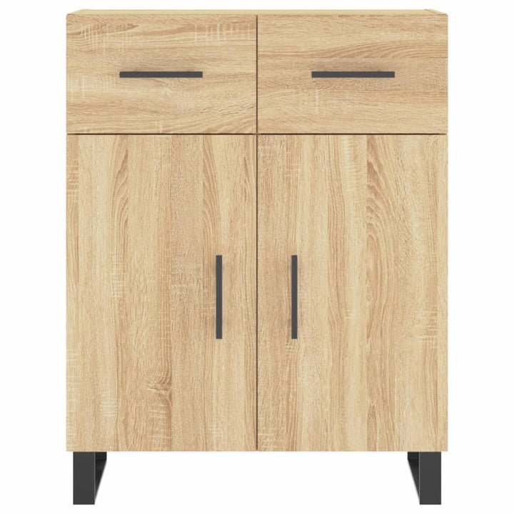 højskab 69,5x34x180 cm konstrueret træ sonoma-eg