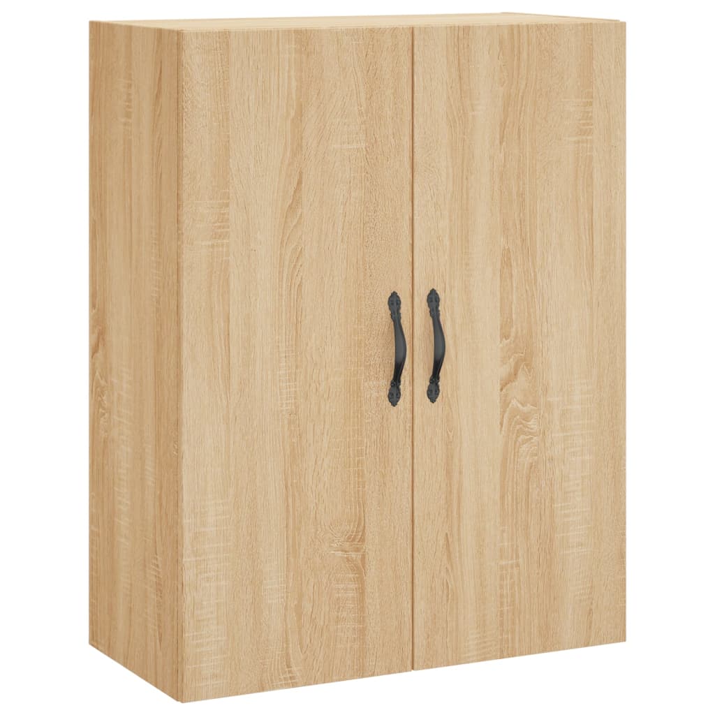 højskab 69,5x34x180 cm konstrueret træ sonoma-eg