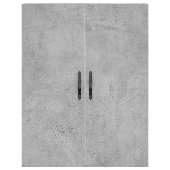 højskab 69,5x34x180 cm konstrueret træ betongrå