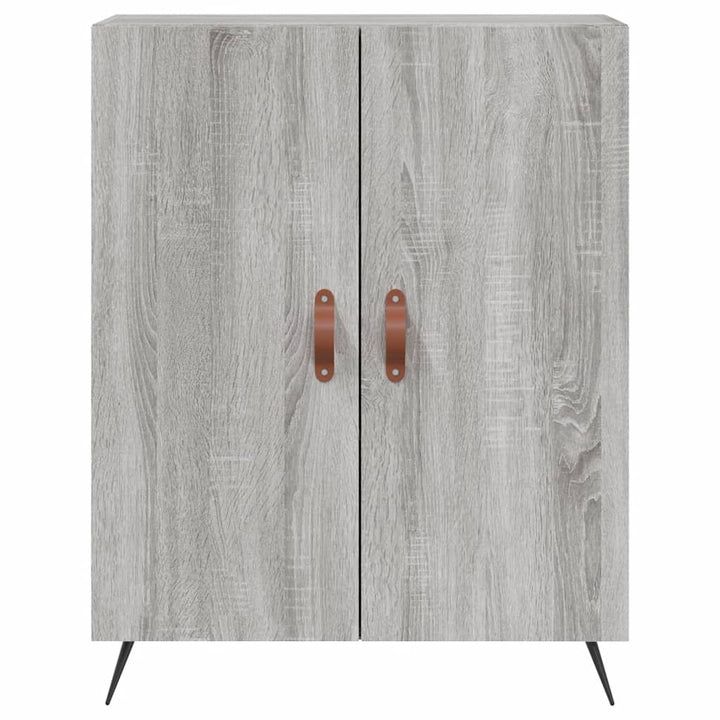højskab 69,5x34x180 cm konstrueret træ grå sonoma-eg