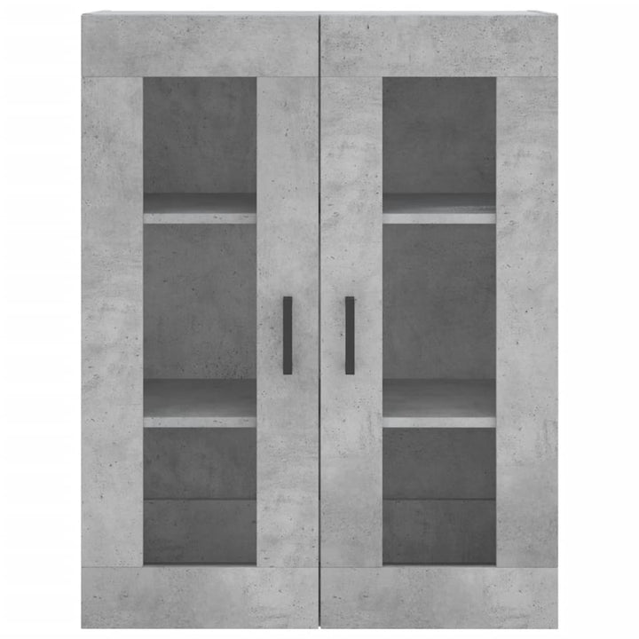 højskab 69,5x34x180 cm konstrueret træ betongrå