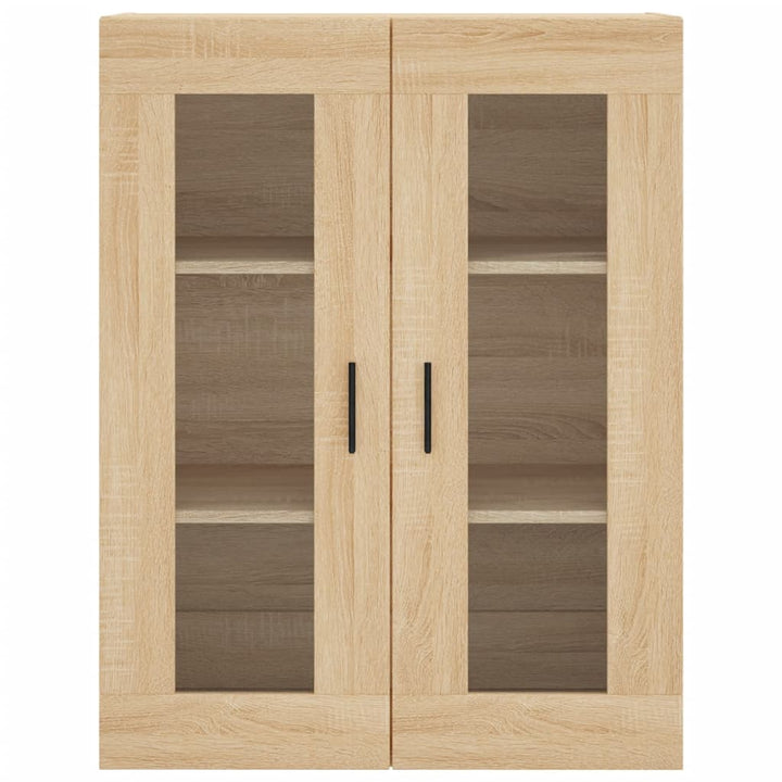 højskab 69,5x34x180 cm konstrueret træ sonoma-eg