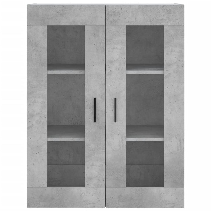 højskab 69,5x34x180 cm konstrueret træ betongrå