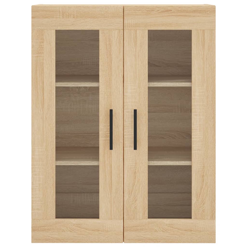 højskab 69,5x34x180 cm konstrueret træ sonoma-eg