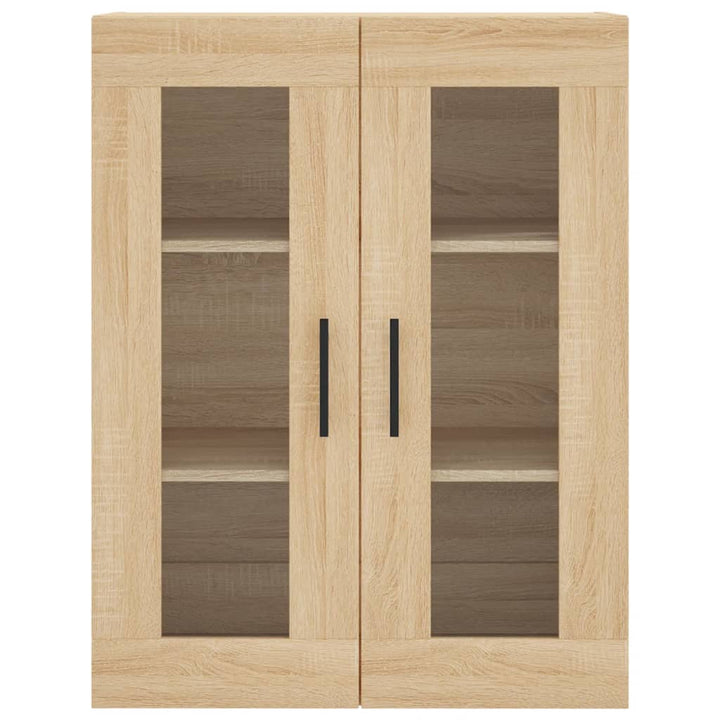 højskab 69,5x34x180 cm konstrueret træ sonoma-eg