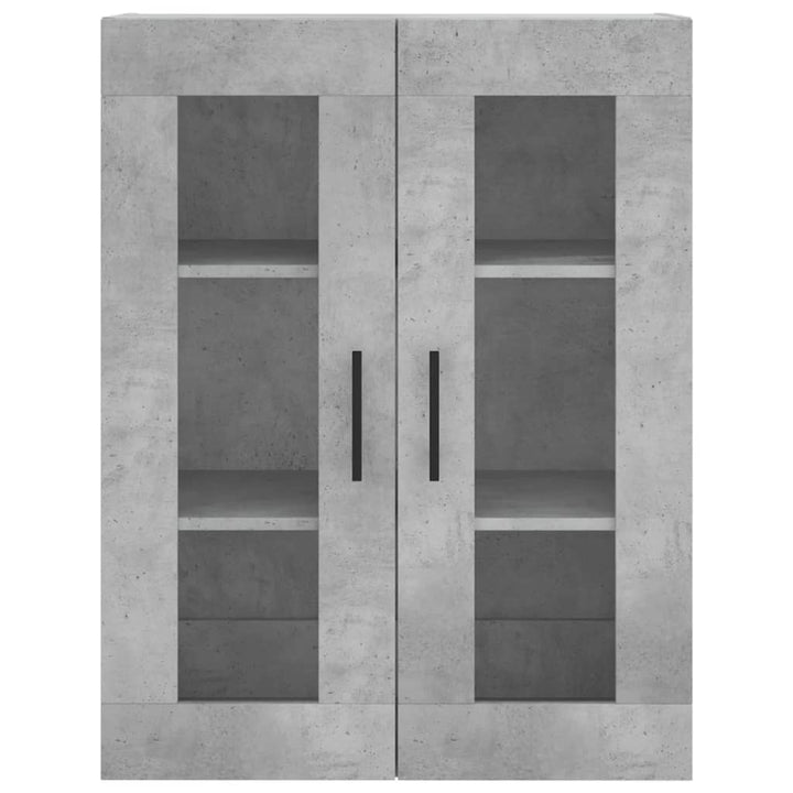 højskab 69,5x34x180 cm konstrueret træ betongrå