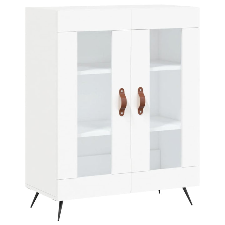 højskab 69,5x34x180 cm konstrueret træ hvid