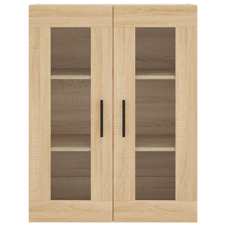 højskab 69,5x34x180 cm konstrueret træ sonoma-eg