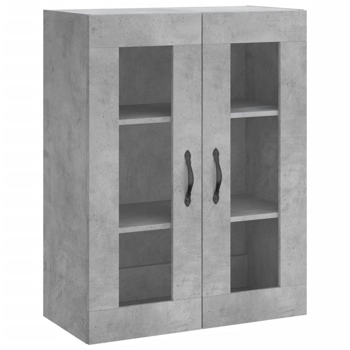 højskab 69,5x34x180 cm konstrueret træ betongrå