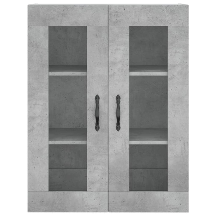 højskab 69,5x34x180 cm konstrueret træ betongrå