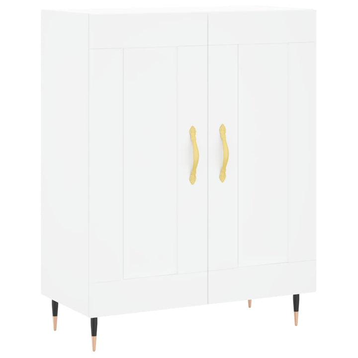 højskab 69,5x34x180 cm konstrueret træ hvid