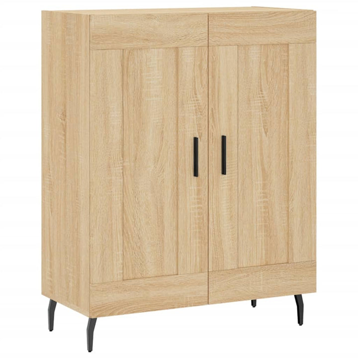 højskab 69,5x34x180 cm konstrueret træ sonoma-eg