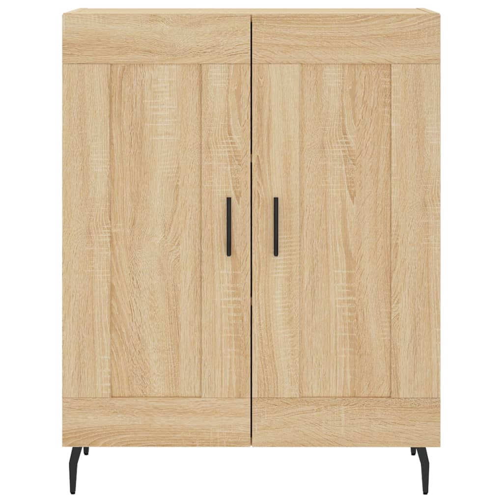 højskab 69,5x34x180 cm konstrueret træ sonoma-eg