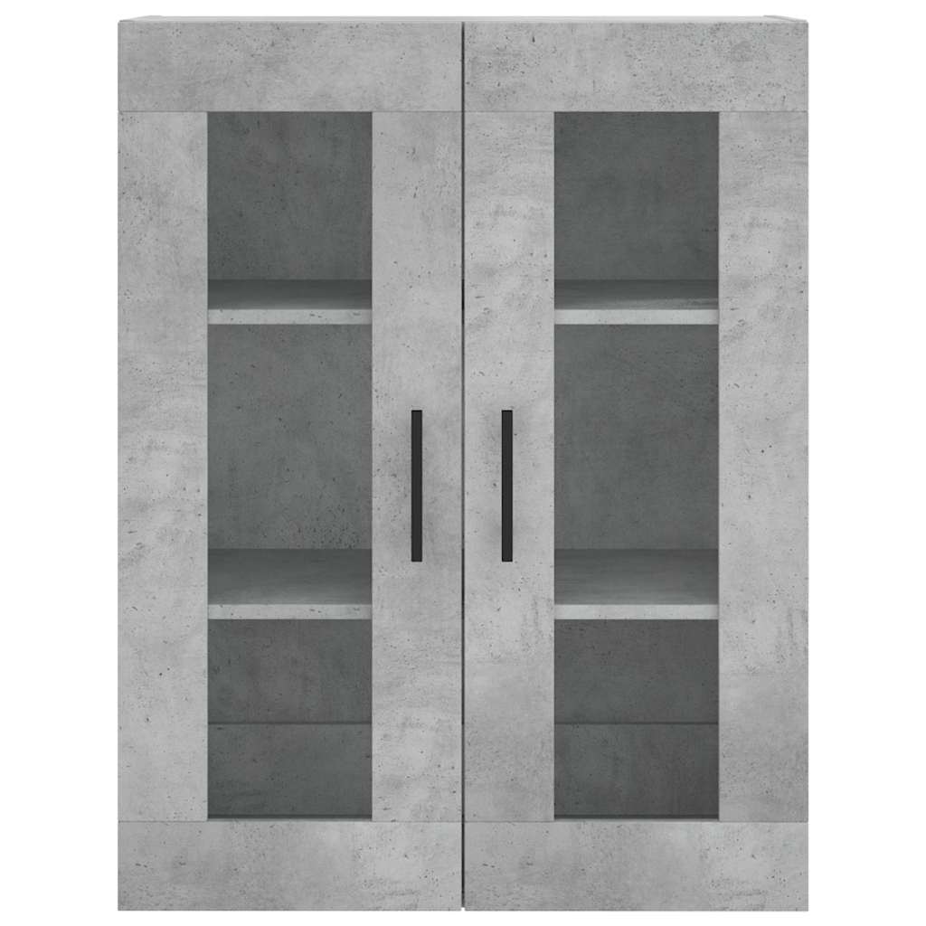 højskab 69,5x34x180 cm konstrueret træ betongrå