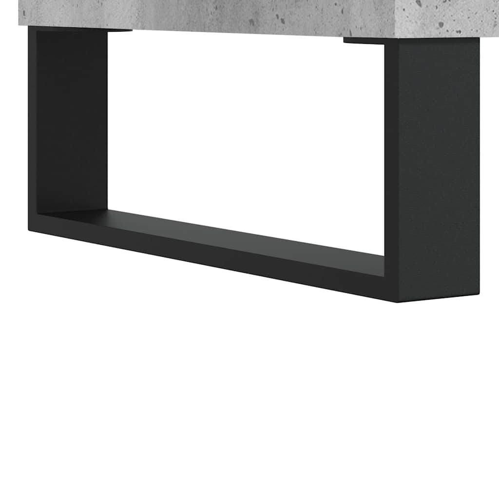 højskab 69,5x34x180 cm konstrueret træ betongrå