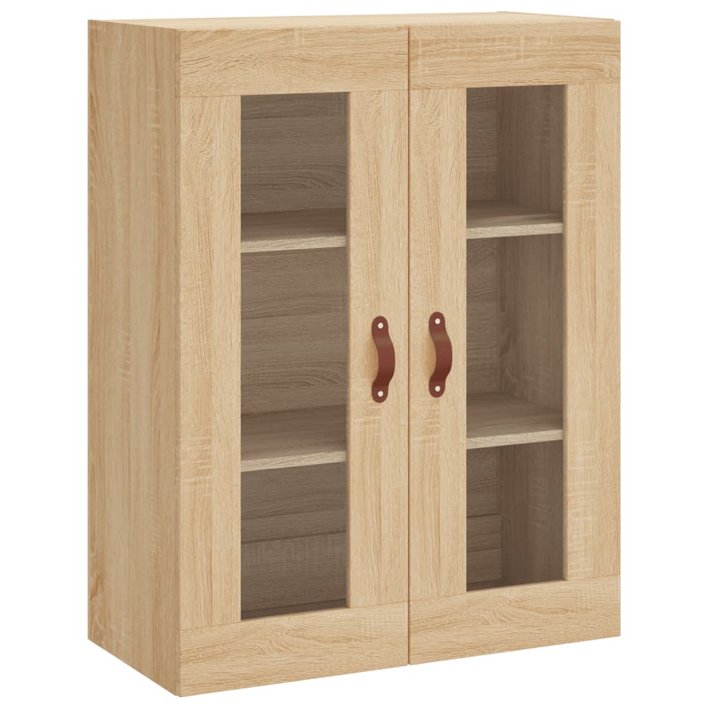 højskab 69,5x34x180 cm konstrueret træ sonoma-eg