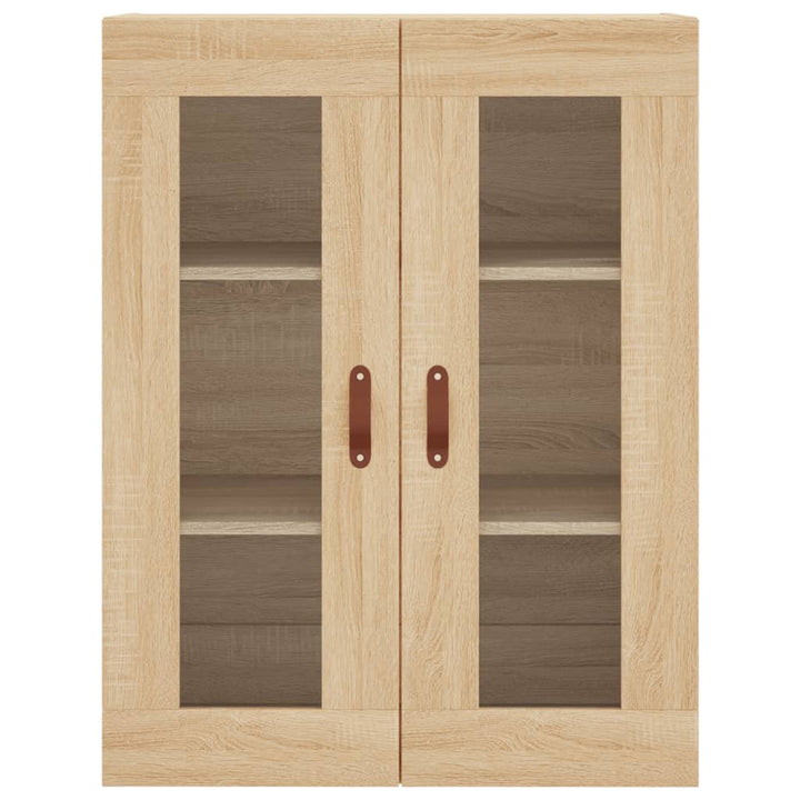 højskab 69,5x34x180 cm konstrueret træ sonoma-eg