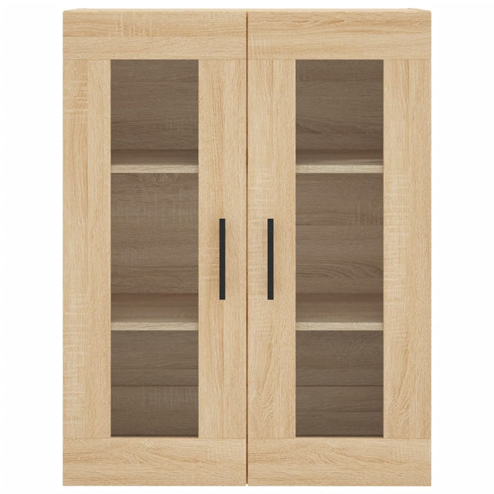 højskab 69,5x34x180 cm konstrueret træ sonoma-eg