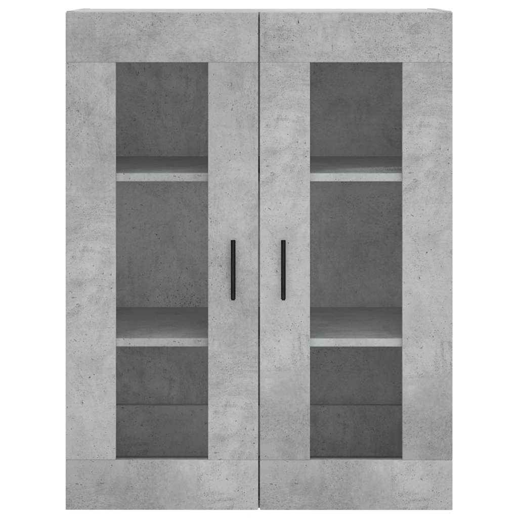 højskab 69,5x34x180 cm konstrueret træ betongrå