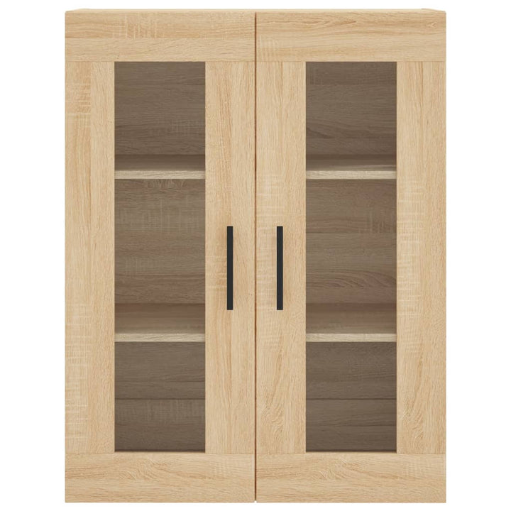 højskab 69,5x34x180 cm konstrueret træ sonoma-eg