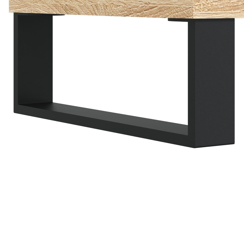 højskab 69,5x34x180 cm konstrueret træ sonoma-eg
