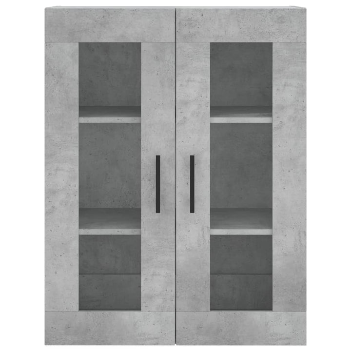 højskab 69,5x34x180 cm konstrueret træ betongrå