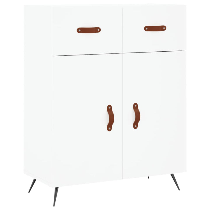 højskab 69,5x34x180 cm konstrueret træ hvid