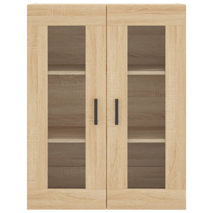 højskab 69,5x34x180 cm konstrueret træ sonoma-eg