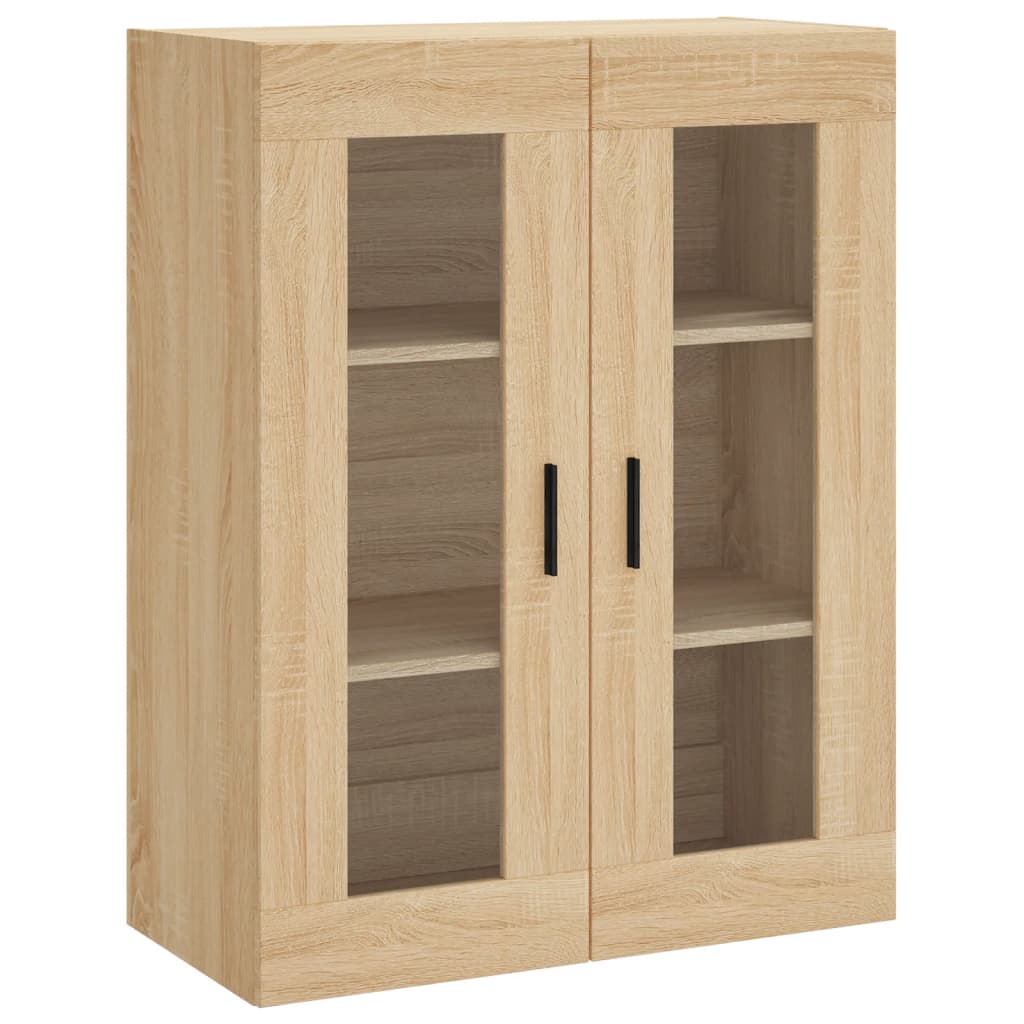 højskab 69,5x34x180 cm konstrueret træ sonoma-eg