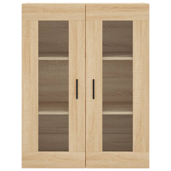 højskab 69,5x34x180 cm konstrueret træ sonoma-eg