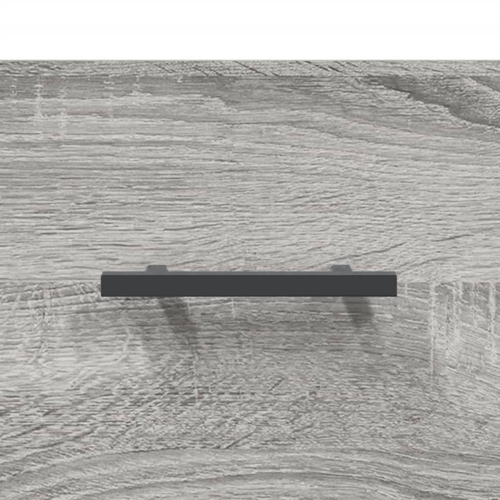 højskab 69,5x34x180 cm konstrueret træ grå sonoma-eg