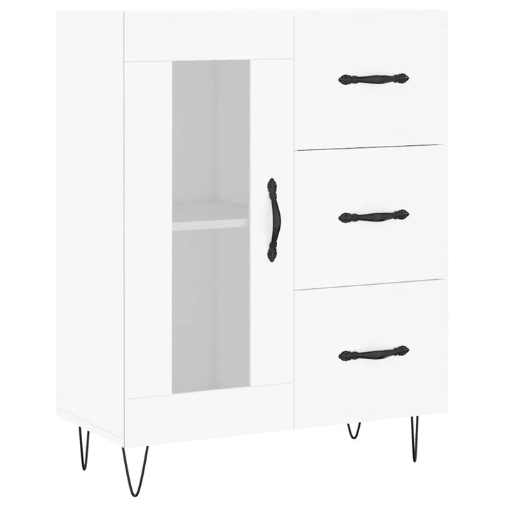 højskab 69,5x34x180 cm konstrueret træ hvid