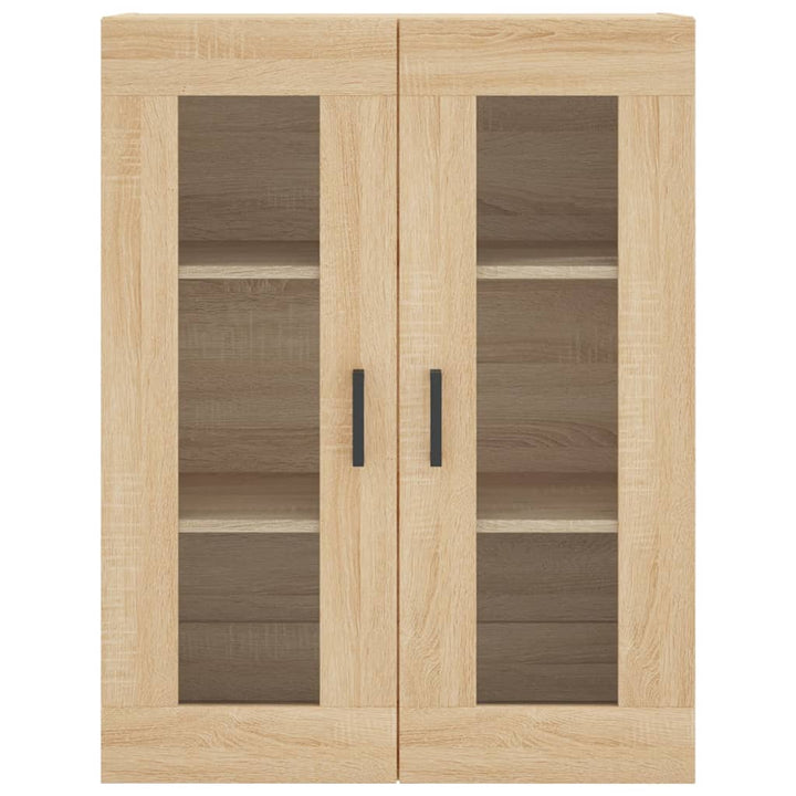 højskab 69,5x34x180 cm konstrueret træ sonoma-eg