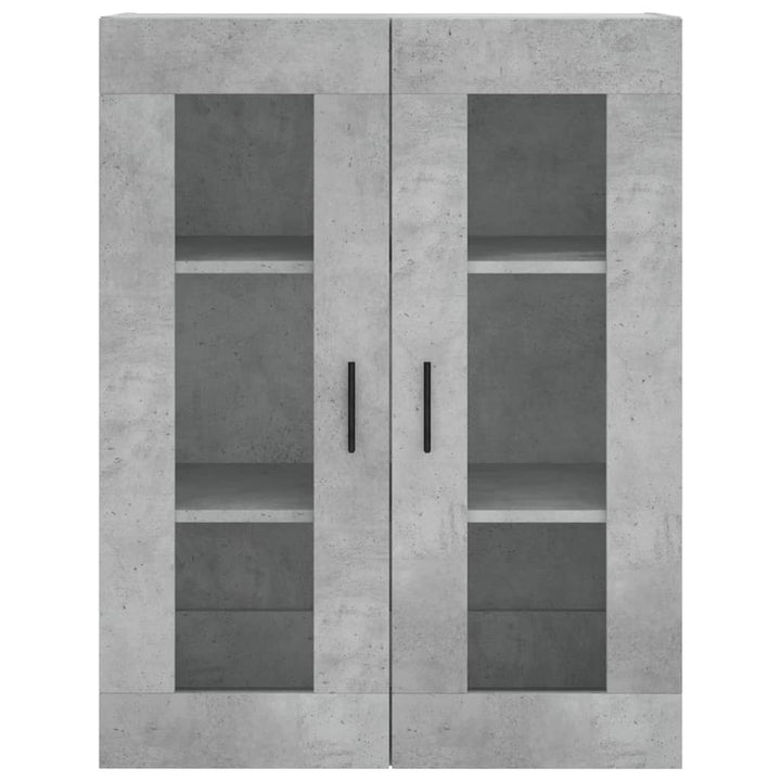 højskab 69,5x34x180 cm konstrueret træ betongrå