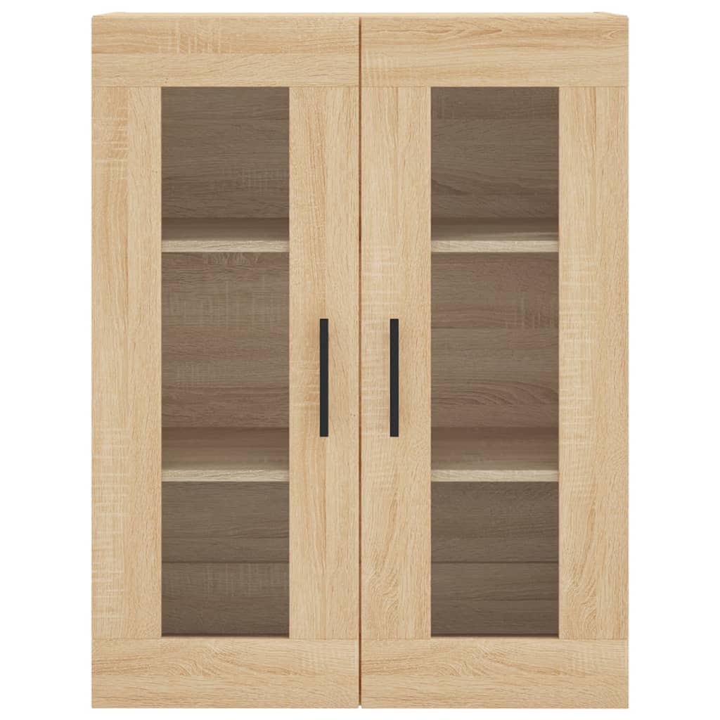 højskab 69,5x34x180 cm konstrueret træ sonoma-eg