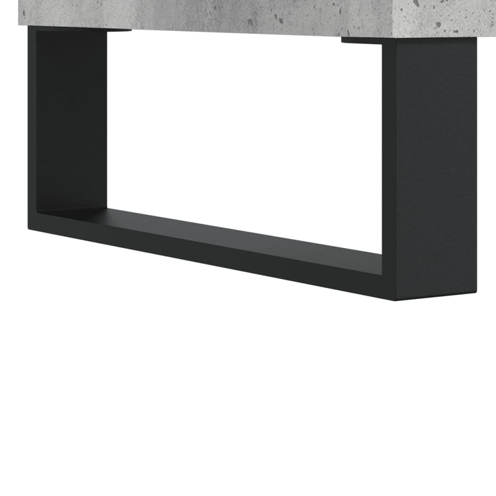 højskab 69,5x34x180 cm konstrueret træ betongrå