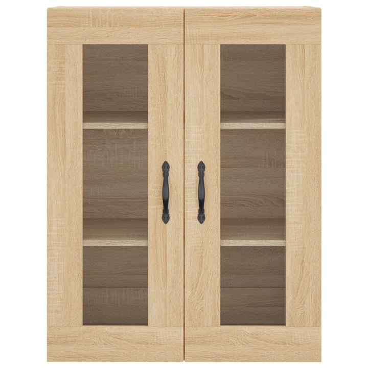 højskab 69,5x34x180 cm konstrueret træ sonoma-eg