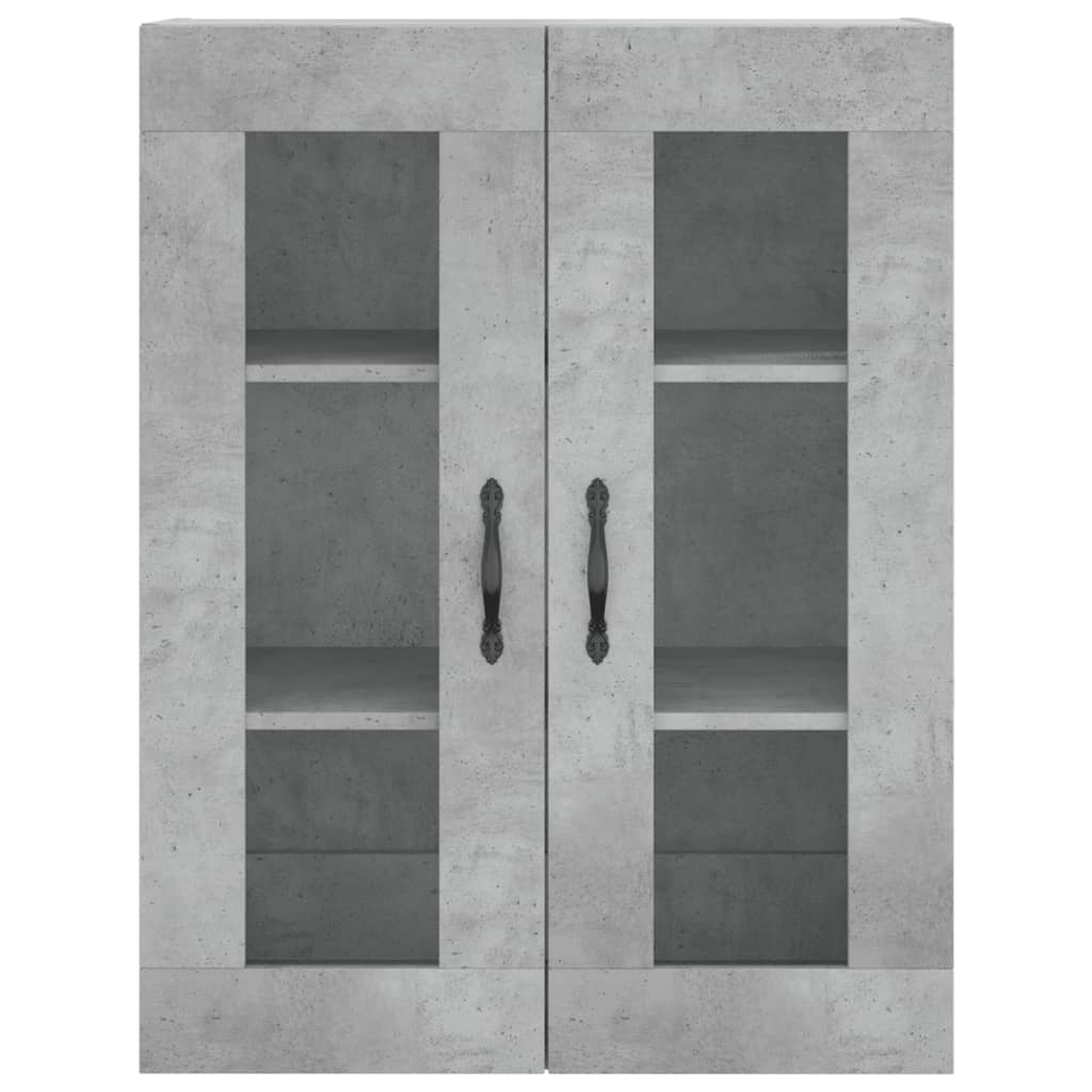 højskab 69,5x34x180 cm konstrueret træ betongrå