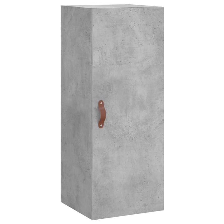 skab 34,5x34x180 cm konstrueret træ betongrå