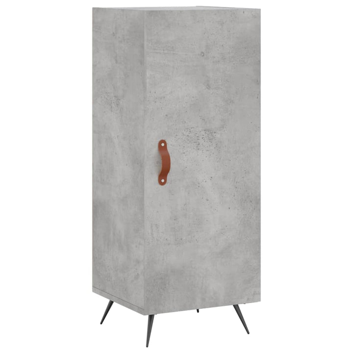 skab 34,5x34x180 cm konstrueret træ betongrå