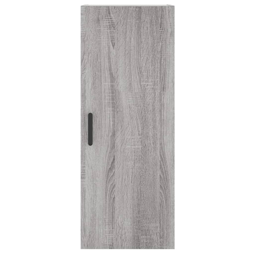 højskab 34,5x34x180 cm konstrueret træ grå sonoma-eg