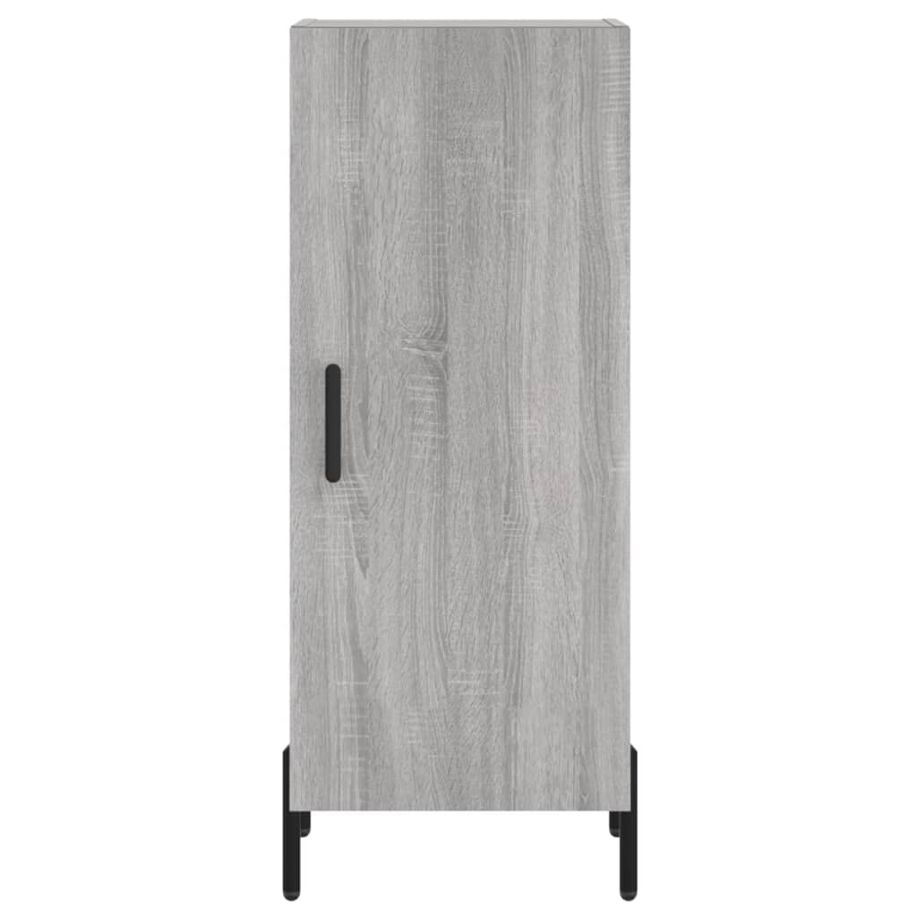 højskab 34,5x34x180 cm konstrueret træ grå sonoma-eg