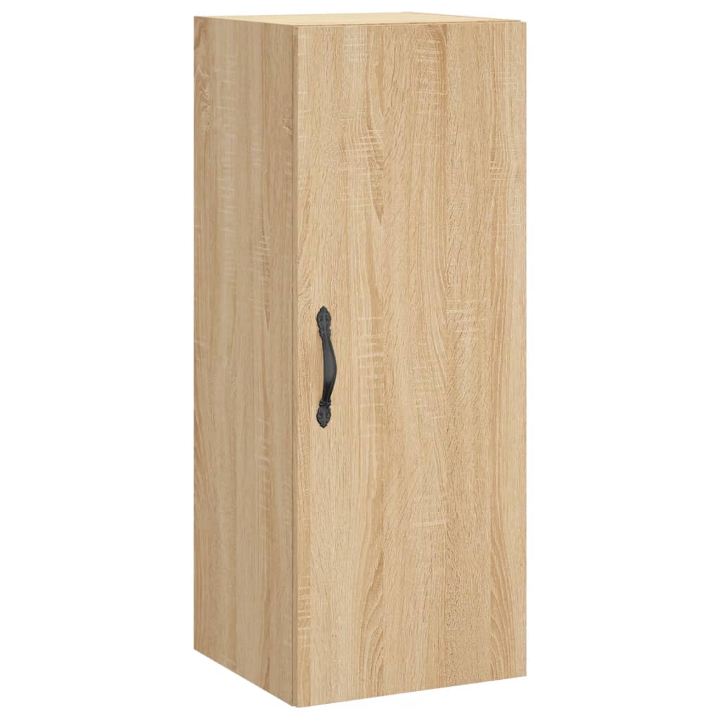 skab 34,5x34x180 cm konstrueret træ sonoma-eg