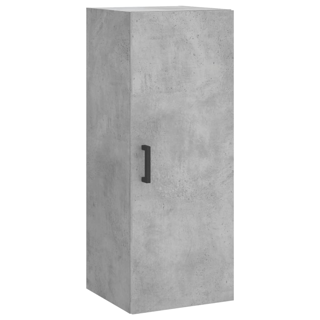 skab 34,5x34x180 cm konstrueret træ betongrå